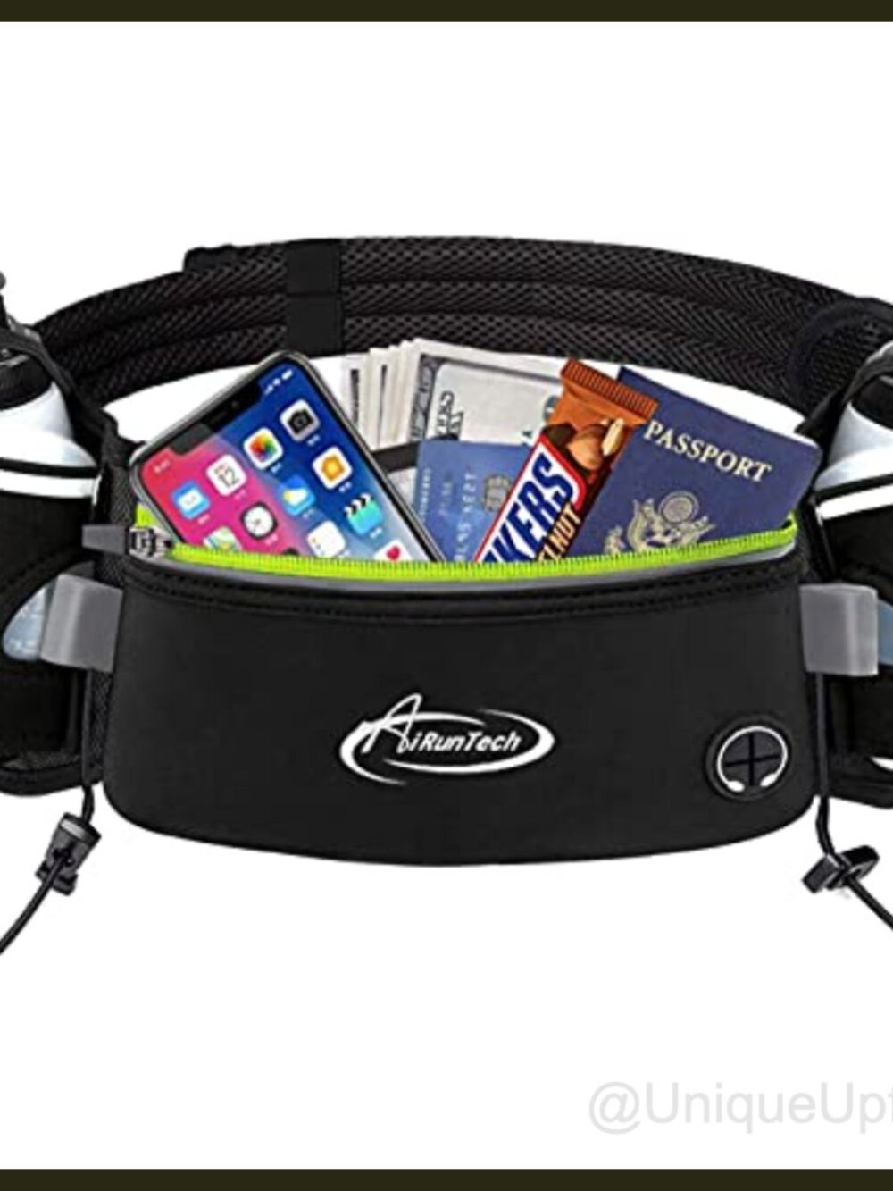 Hydration Running Belt with 2 Water Bottles BPA-Free Running Fanny Pack Phone